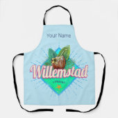 ウィルレンスタッドキュラカオバケーションカリブのヴィンテージ エプロン (正面)