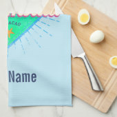 ウィルレンスタッドキュラカオバケーションカリブのヴィンテージ キッチンタオル (四つ折り)