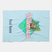 ウィルレンスタッドキュラカオバケーションカリブのヴィンテージ キッチンタオル (横)