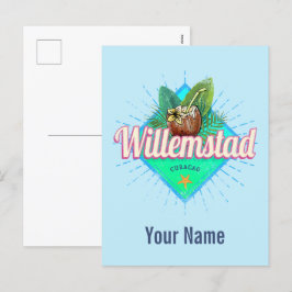 ウィルレンスタッドキュラカオバケーションカリブのヴィンテージ シーズンポストカード