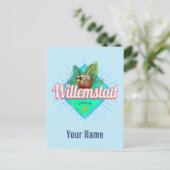 ウィルレンスタッドキュラカオバケーションカリブのヴィンテージ シーズンポストカード (スタンド正面)