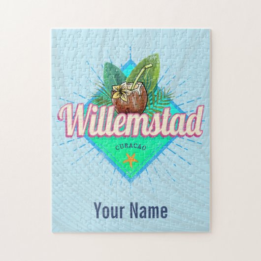 ウィルレンスタッドキュラカオバケーションカリブのヴィンテージ ジグソーパズル (縦)