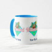 ウィルレンスタッドキュラカオバケーションカリブのヴィンテージ マグカップ (正面左)