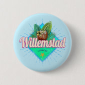 ウィルレンスタッドキュラカオバケーションカリブのヴィンテージ 缶バッジ (正面)