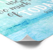 ウィル感動的ロジャース引用文の水色 ポスター (角)