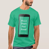 ウィル文字の食べ物 – MisterPシャツ Tシャツ (正面)