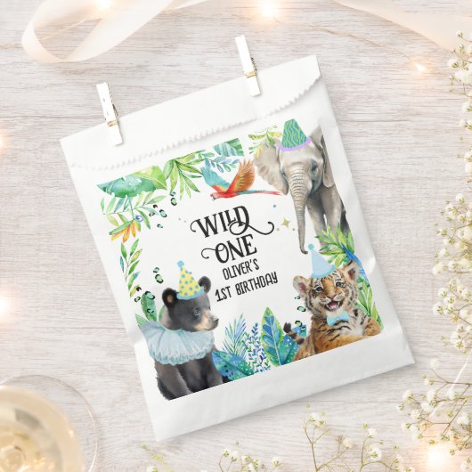 ウィル誕生日サファリ動物 フェイバーバッグ (クリップ留めされた状態)