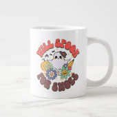 ウィル靴のためにスポックレトロ幽霊ハロウィーン ジャンボコーヒーマグカップ (右)