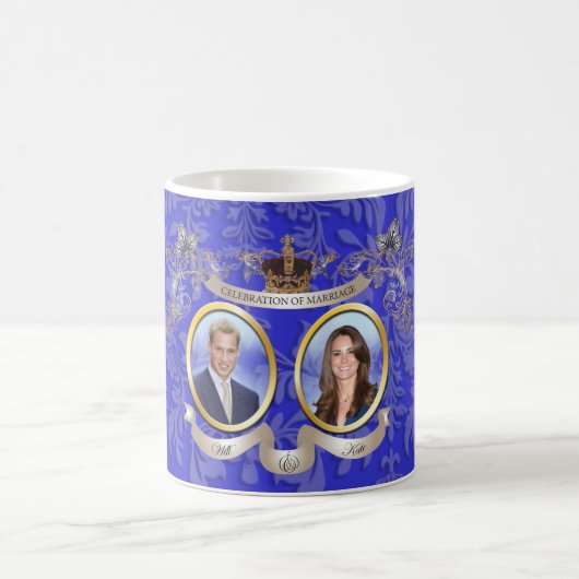 ウィル+ケイト結婚記念マグカップ コーヒーマグカップ (中央)
