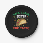 ウィル・シスターはタコス・シンコ・デ・マヨパーティー ペーパープレート (正面)