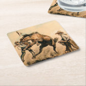 ウィル・ジェームスの「ラバ」 スクエアペーパーコースター (アングル)