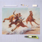 ウィル・ジェームズによる西洋美術「ブルドガー」 薄葉紙 (クラフト)