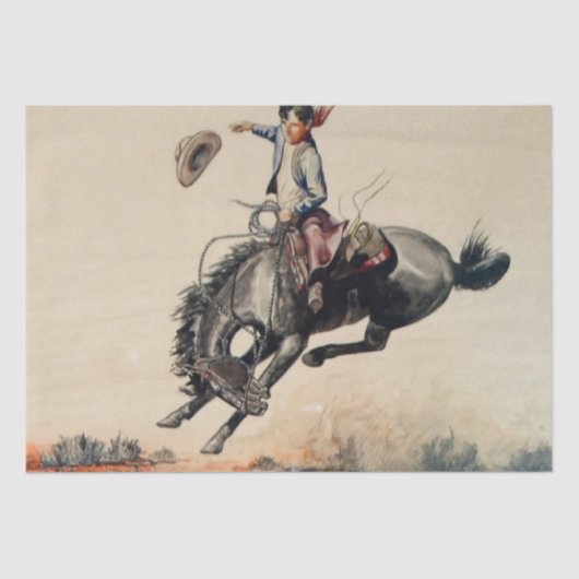 ウィル・ジェームズによる「Young Cowboy」 薄葉紙 (正面)
