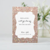 ウィル・トゥ・ビー・ブライド・メイド・結婚デイ・バラグリッター 招待状 (スタンド正面)