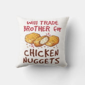 ウィル・ブラザーでチキンナゲットを買う クッション (裏面)