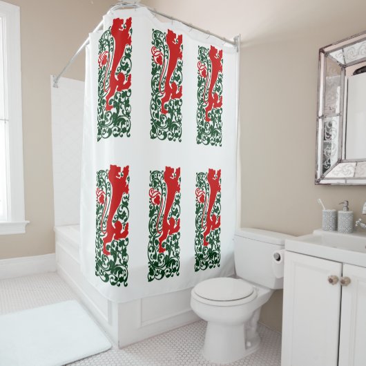 ウィル・ブラッドリー・ヘラルディックライオン シャワーカーテン (インサイチュ)