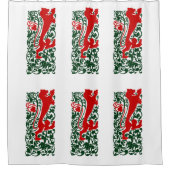 ウィル・ブラッドリー・ヘラルディックライオン シャワーカーテン (正面)