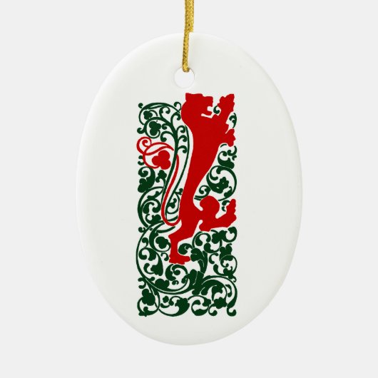 ウィル・ブラッドリー・ヘラルディックライオン セラミックオーナメント (正面)