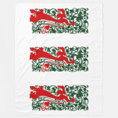 ウィル・ブラッドリー・ヘラルディックライオン フリースブランケット (正面)