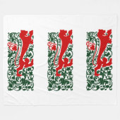 ウィル・ブラッドリー・ヘラルディックライオン フリースブランケット (正面(横))