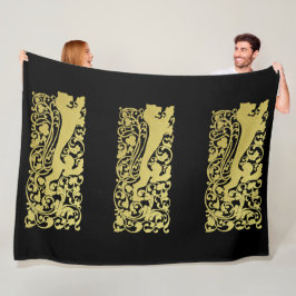 ウィル・ブラッドリー・ヘラルディックライオン フリースブランケット