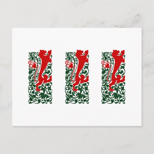 ウィル・ブラッドリー・ヘラルディックライオン ポストカード (正面)