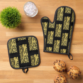 ウィル・ブラッドリー・ヘラルディックライオン 鍋つかみ&鍋敷きセット