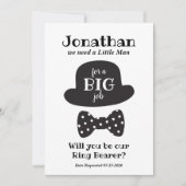 ウィル·ユーザーが私のリングや輪ベアラヴィンテージスタイル 招待状 (正面)