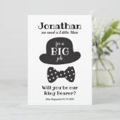 ウィル·ユーザーが私のリングや輪ベアラヴィンテージスタイル 招待状 (スタンド正面)