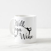 ウィル・ヨガのワイン コーヒーマグカップ (正面左)