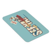 ウィル・E・コヨーテ・ロッキング過去ロードランナー™ マグネット (右側)