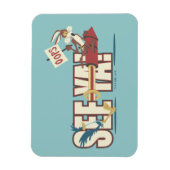 ウィル・E・コヨーテ・ロッキング過去ロードランナー™ マグネット (縦)