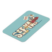 ウィル・E・コヨーテ・ロッキング過去ロードランナー™ マグネット (左側)