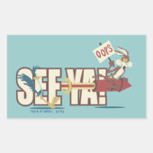 ウィル・E・コヨーテ™ロッケティング過去ロードランナー™ 長方形シール (正面)