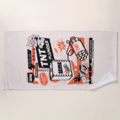 ウィル・E・コヨーテ™ | ACME TNTダイナマイトプランジャー ビーチタオル (正面)