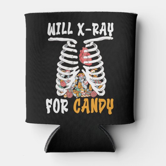 ウィルX線キャンディハロウィーン骨格放射線学 缶クーラー (正面)