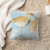 ウィレットショアバードビーチアート クッション (ブランケット)