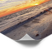 ウィレット・オン・ア・フロリダビーチアットサンセット ポスター (角)