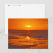 ウィレットon a Floridaビーチアットドーン ポストカード (正面/裏面)