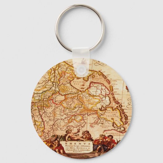 ウィレムジャンツォオンブレウオールドドイツ地図コレクション キーホルダー (正面)