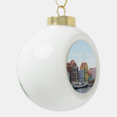 ウィレムスタッドの帆船 セラミックボールオーナメント (左)