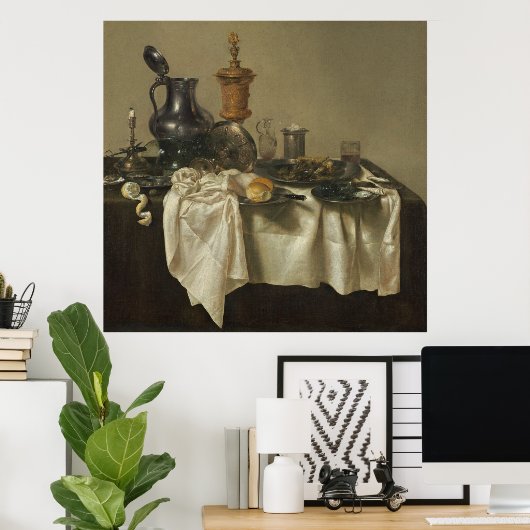 ウィレム・クレズ・ヘダによるミンスパイの宴会 ポスター (ホームオフィス)