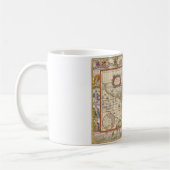 ウィレム・ブレウによる中世の世界地図 コーヒーマグカップ (左)