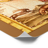 ウィレム・ブレウ旧リンランド・ドイツ地図シリーズ ポスター (角)