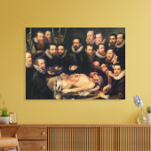 ウィレム・ヴァン・ダー博士の解剖学のレッスン キャンバスプリント (インサイチュ (リビング))