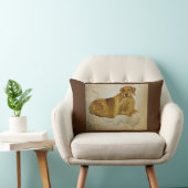 ウィロウバイザゴールデンレトリバー ランバークッション (椅子)