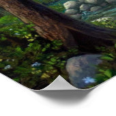 ウィロウバイレイクウェストモアバーモントオイルペインティング ポスター (角)