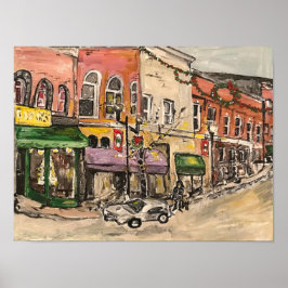 「ウィロウビーのダウンタウンでのクリスマスの時間」 ポスター