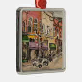 「ウィロウビーのダウンタウンでのクリスマスの時間」 メタルオーナメント (右)