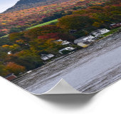 ウィロウビー湖、バーモント、秋 ポスター (角)